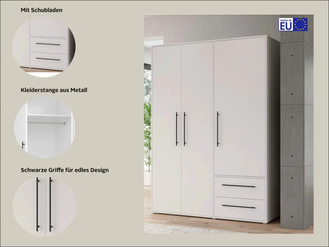 Spinta GI737 - €219 Save 30% __label:Pristatymas 1-2 d.d., biuro-baldai, color-balta, material-mediena, miegamojo Virš