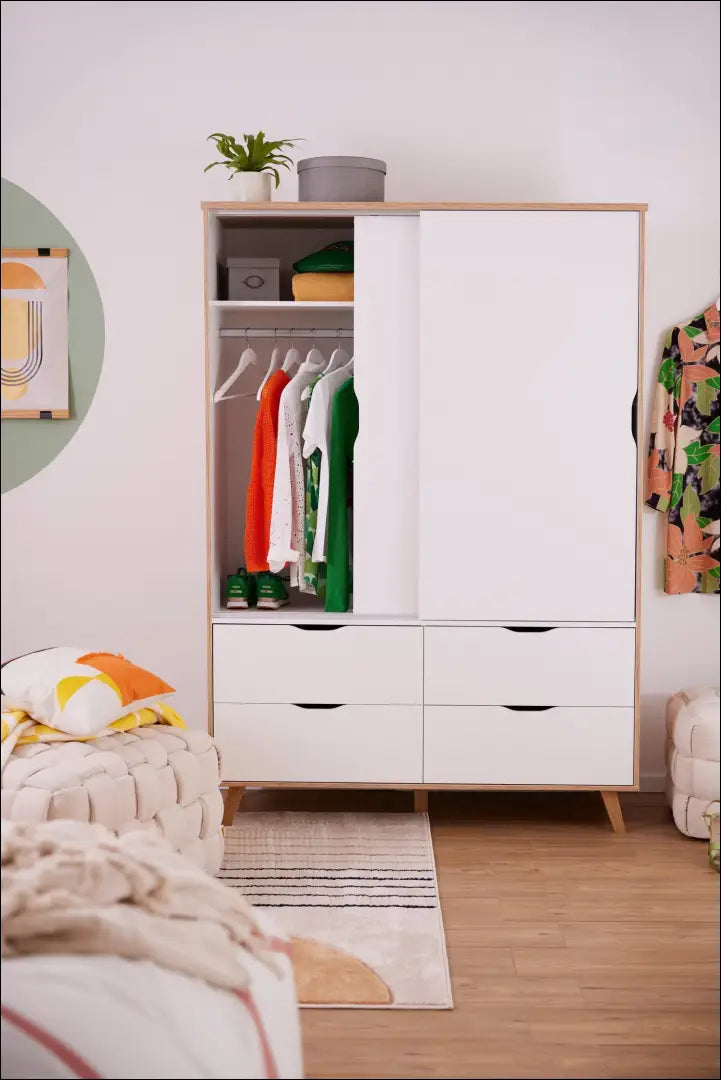 Spinta GI752 - €220 Save 50% __label:Pristatymas 1-2 d.d., biuro-baldai, color-balta, color-ruda, material-mediena Virš