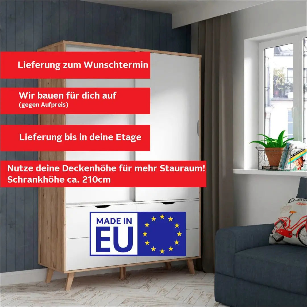 Spinta GI752 - €220 Save 50% __label:Pristatymas 1-2 d.d., biuro-baldai, color-balta, color-ruda, material-mediena Virš