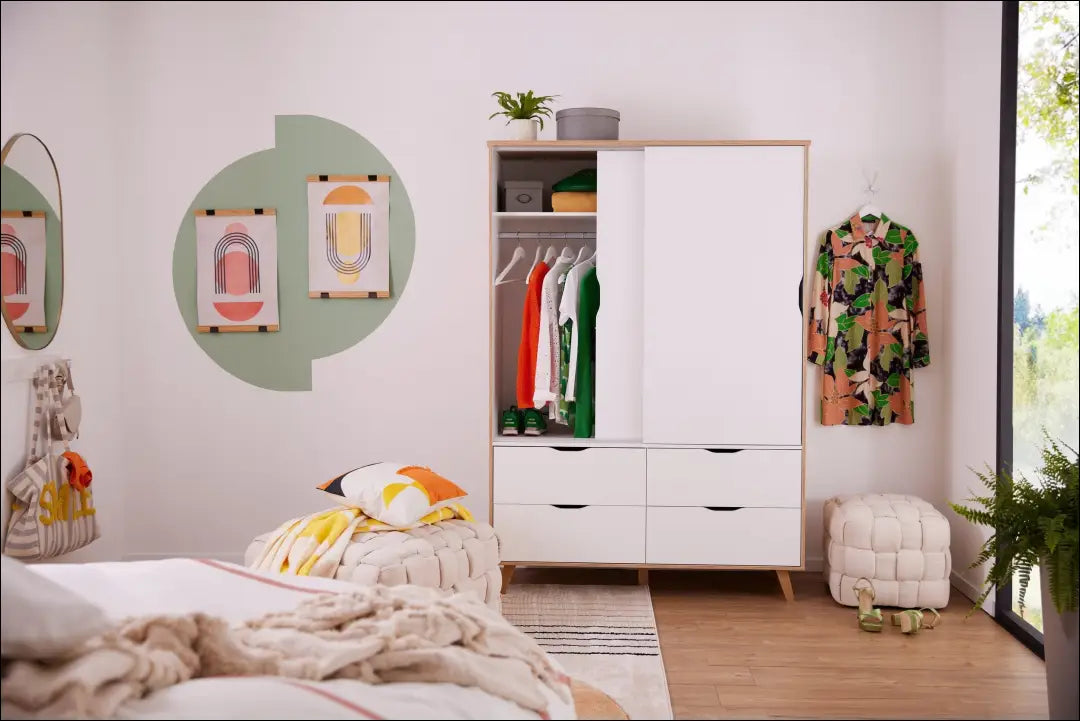 Spinta GI752 - €220 Save 50% __label:Pristatymas 1-2 d.d., biuro-baldai, color-balta, color-ruda, material-mediena Virš