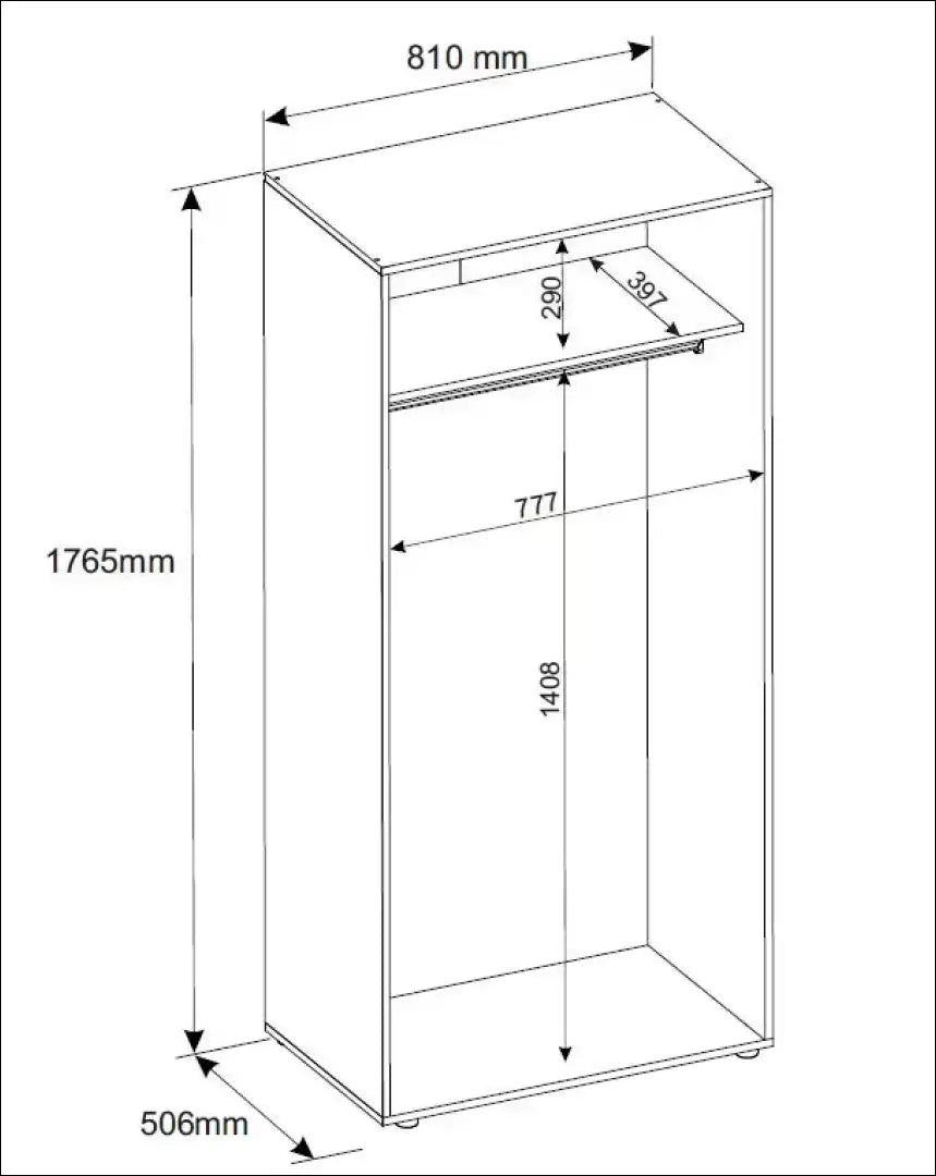 Spinta GI793 - €60 Save 75% 50-100, __label:Pristatymas 1-2 d.d., color-balta, material-mediena, pazeistas €50 to €100