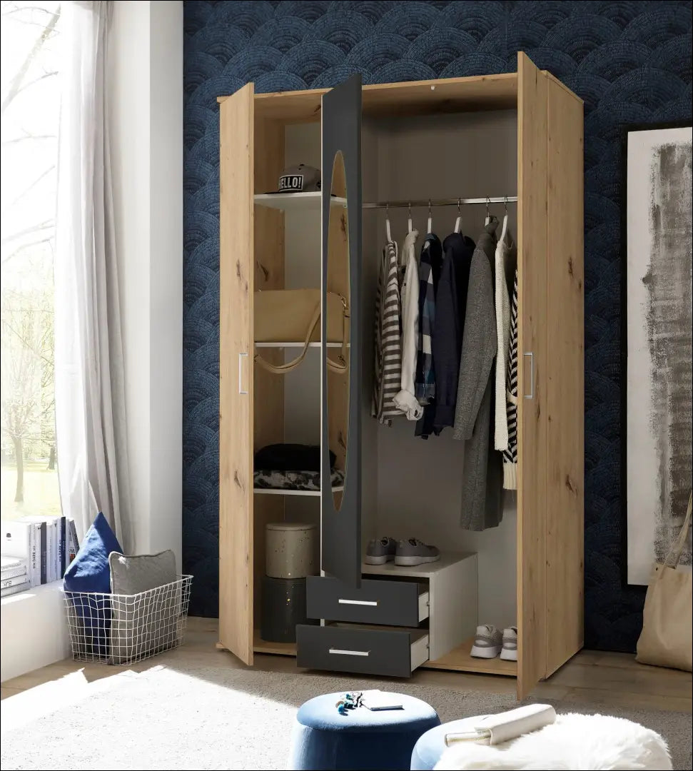 Spinta GI798 - €150 Save 60% 100-200, __label:Pristatymas 1-2 d.d., color-pilka, color-ruda, material-mediena €100