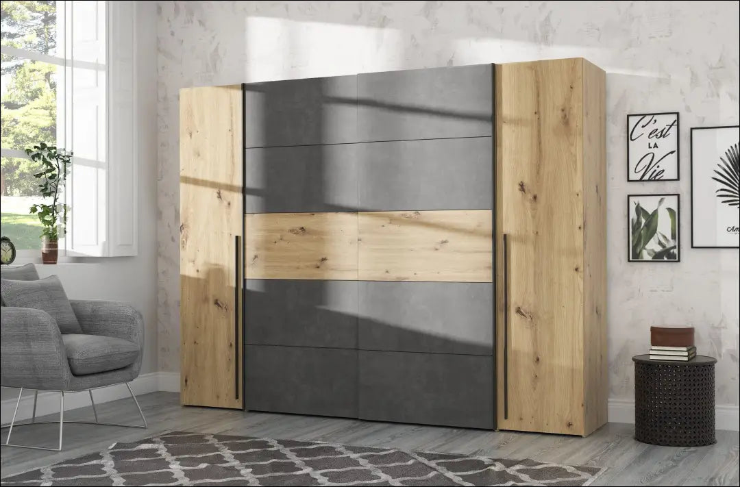 Spinta GI806 - €420 Save 50% __label:Pristatymas 1-2 d.d., biuro-baldai, color-pilka, color-ruda, material-mediena Virš