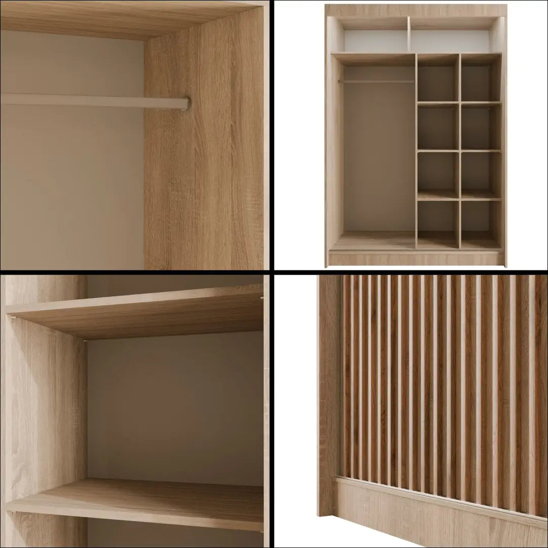 Spinta su LED apšvietimu GI912 - €420 Save 50% __label:Pristatymas 1-2 d.d., color-ruda, material-mdf, miegamojo,