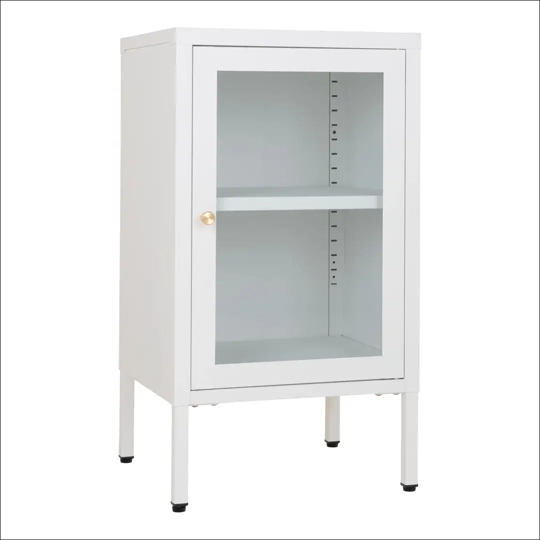 Spintelė 1 stiklinės durys plienas balta 38x35x70 cm RD484 - €82 Save 15% 50-100, __label:Pristatymas 5-14 d.d., Balta,