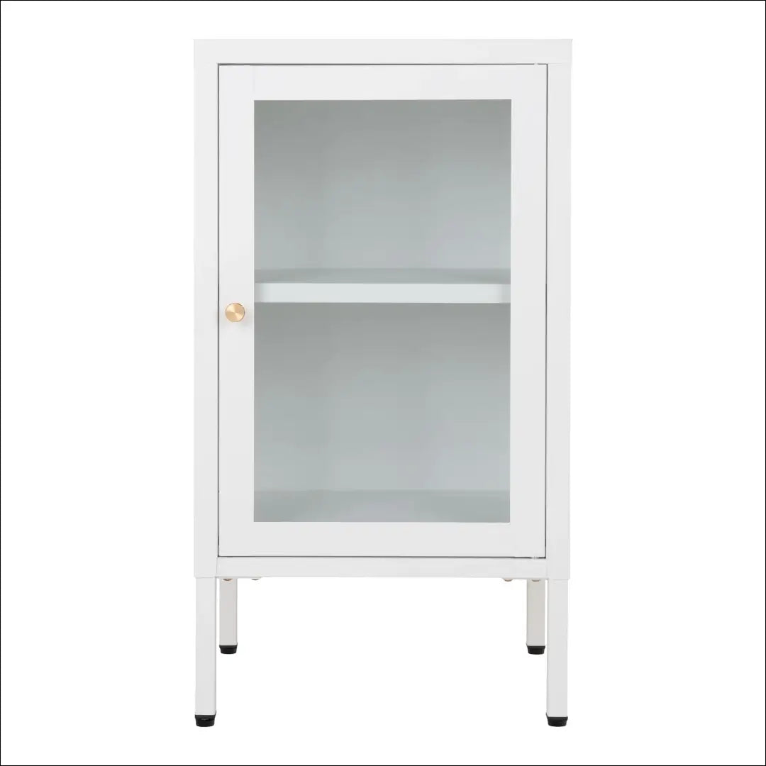 Spintelė 1 stiklinės durys plienas balta 38x35x70 cm RD484 - €82 Save 15% 50-100, __label:Pristatymas 5-14 d.d., Balta,