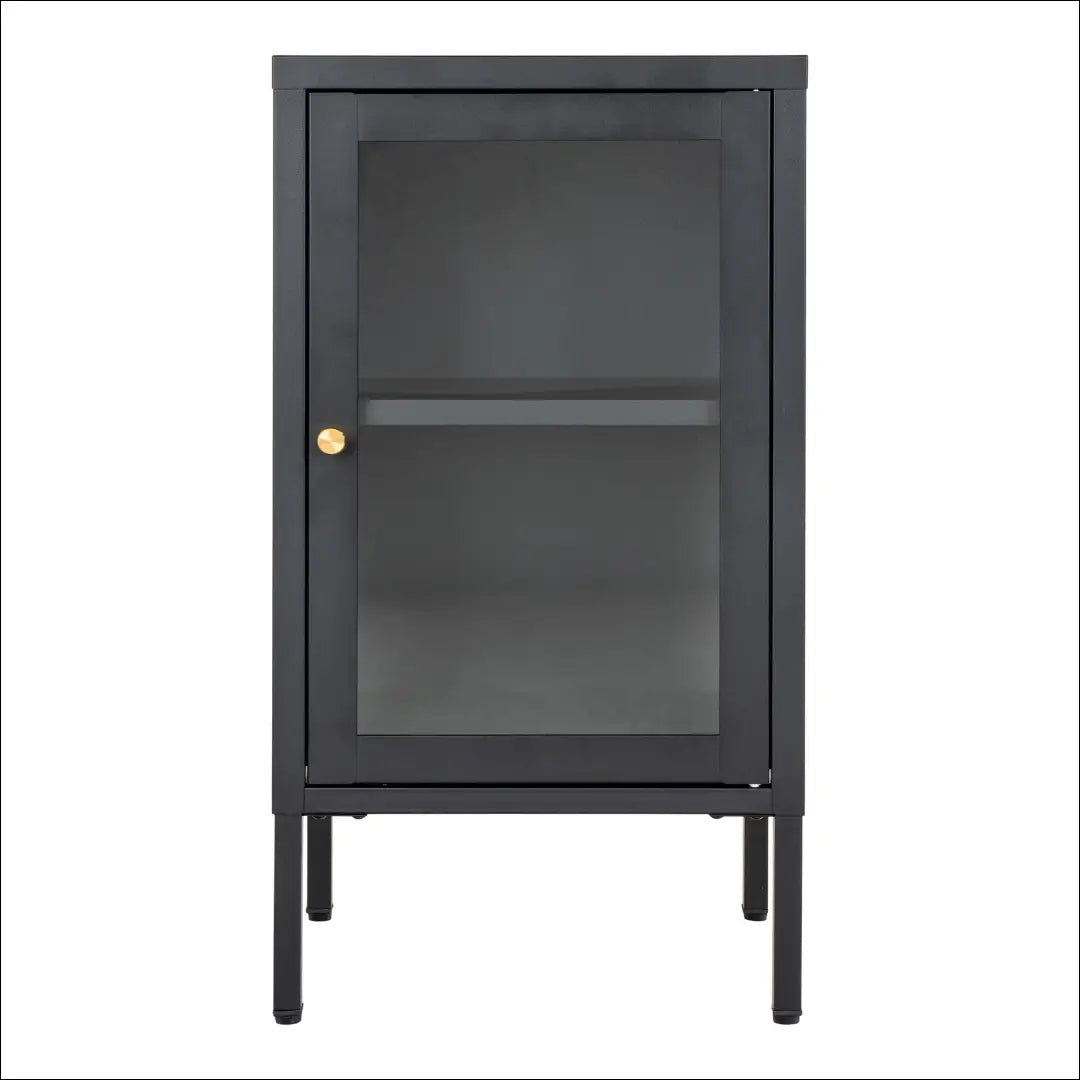 Spintelė 1 stiklinės durys plienas juoda 38x35x70 cm RD483 - €131 Save 15% 100-200, __label:Pristatymas 5-14 d.d.,