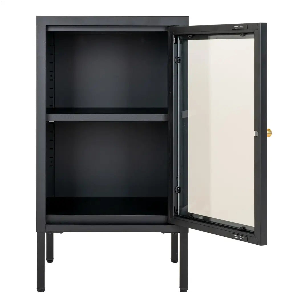 Spintelė 1 stiklinės durys plienas juoda 38x35x70 cm RD483 - €131 Save 15% 100-200, __label:Pristatymas 5-14 d.d.,