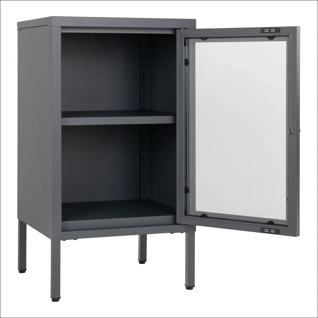 Spintelė 1 stiklinės durys plienas pilka 38x35x70 cm RD485 - €82 Save 15% 50-100, __label:Pristatymas 5-14 d.d.,