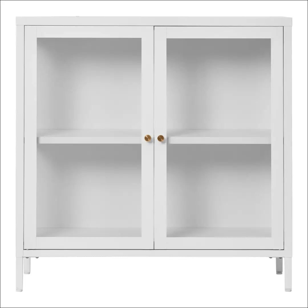 Spintelė 2 stiklinės durys plienas balta 80x35x80 cm RD516 - €162 Save 15% 100-200, __label:Pristatymas 5-14 d.d.,