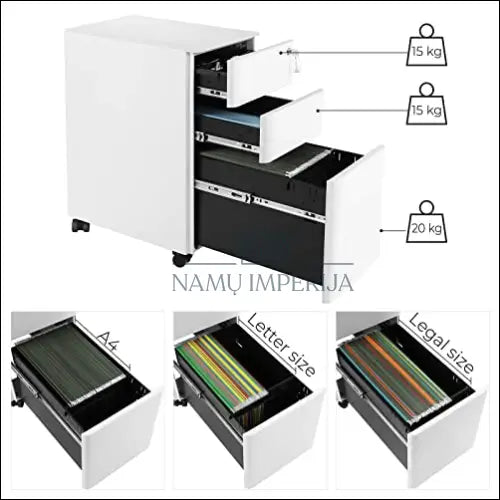 Spintelė ant ratukų dokumentams SM552 - €169 Save 30% 100-200, __label:Pristatymas 5-14 d.d., notouch30, song,