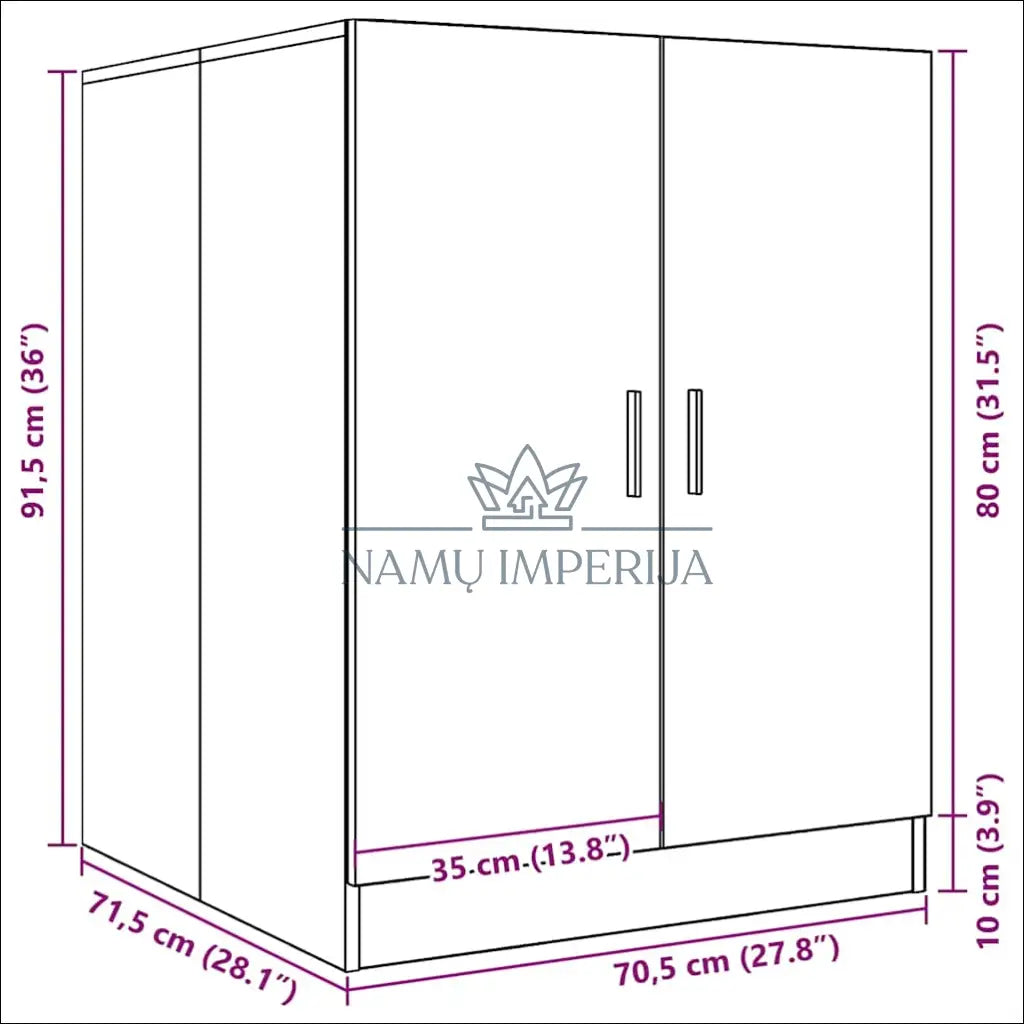Spintelė skalbimo mašinai KI1376 - €45 Save 50% 25-50, __label:Pristatymas 1-2 d.d., color-ruda, kita, material-mediena