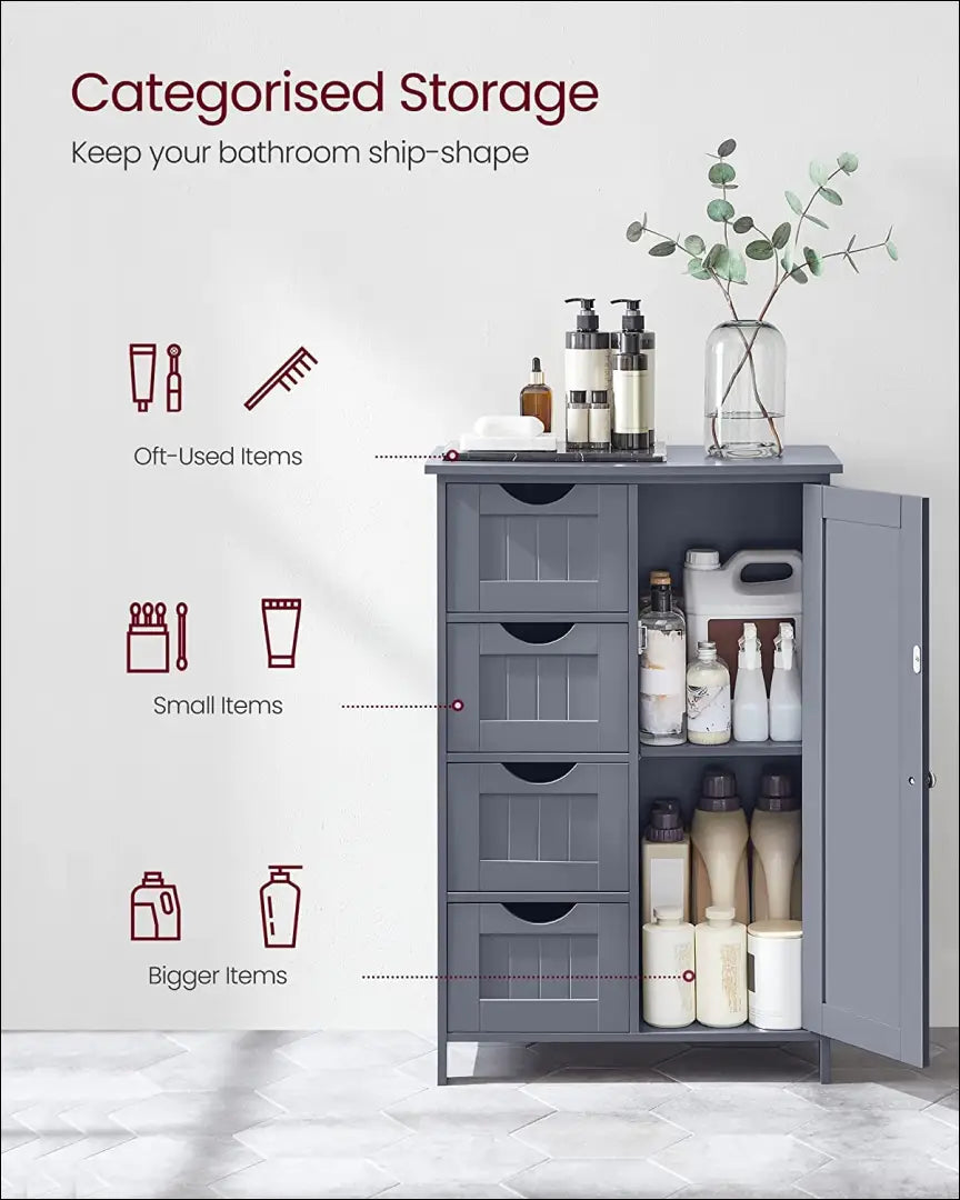 Spintelė SM1015 - €122 Save 40% 100-200, __label:Pristatymas 5-14 d.d., notouch30, song, spintele 55x30x81cm / Pilka