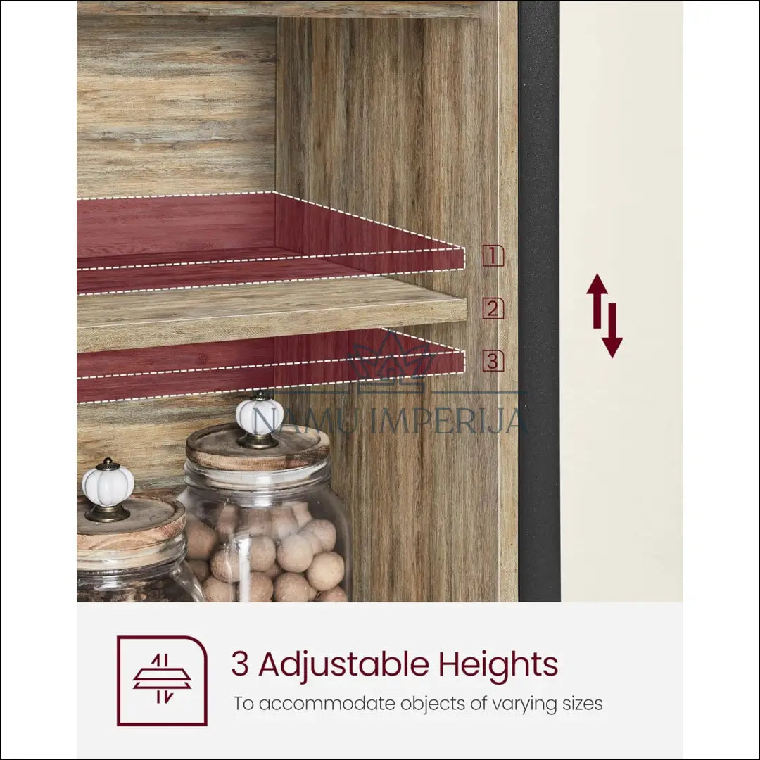 Spintelė SM1111 - €148 Save 40% 100-200, __label:Pristatymas 5-14 d.d., komodos, notouch30, song 100x33x80cm / Ruda