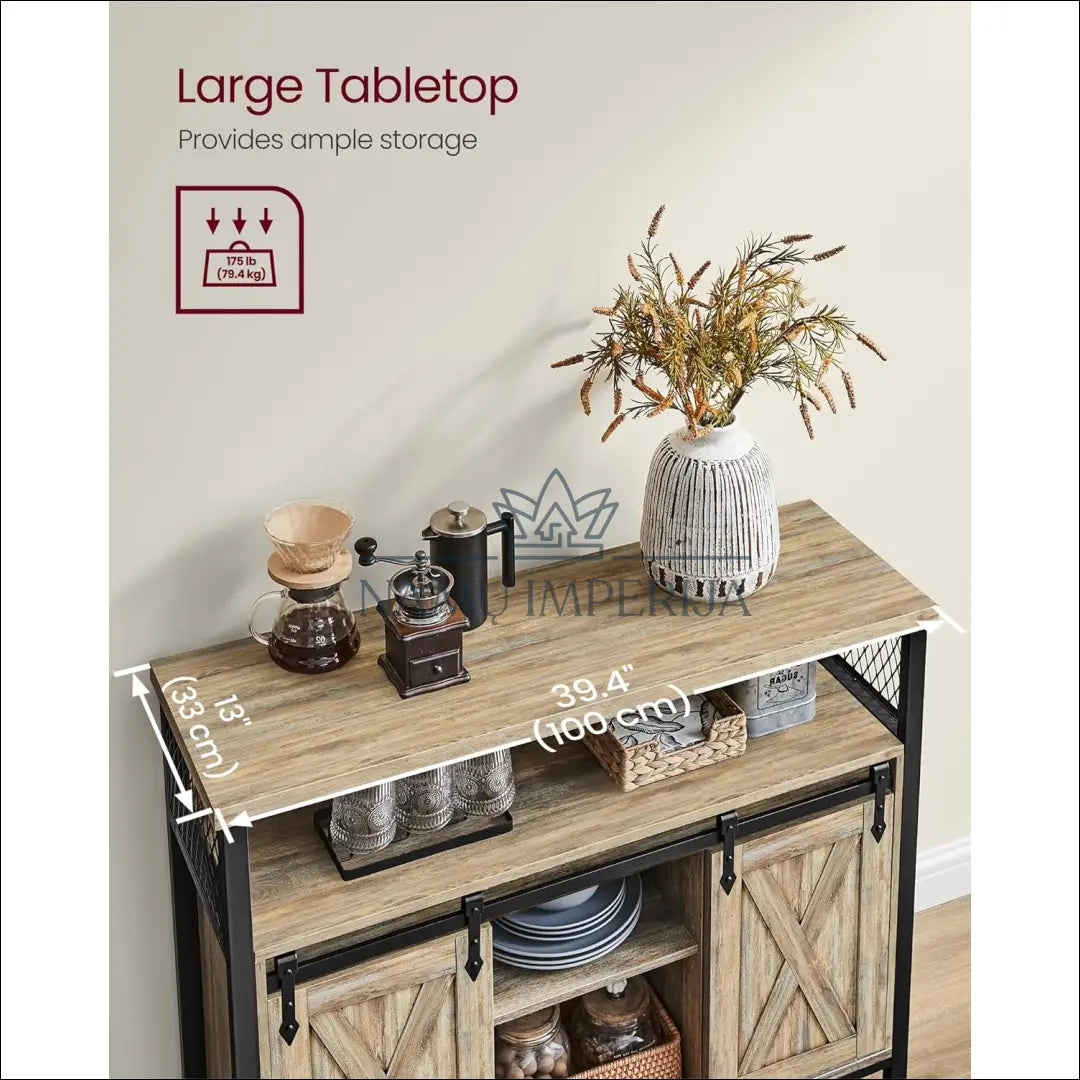 Spintelė SM1111 - €148 Save 40% 100-200, __label:Pristatymas 5-14 d.d., komodos, notouch30, song 100x33x80cm / Ruda