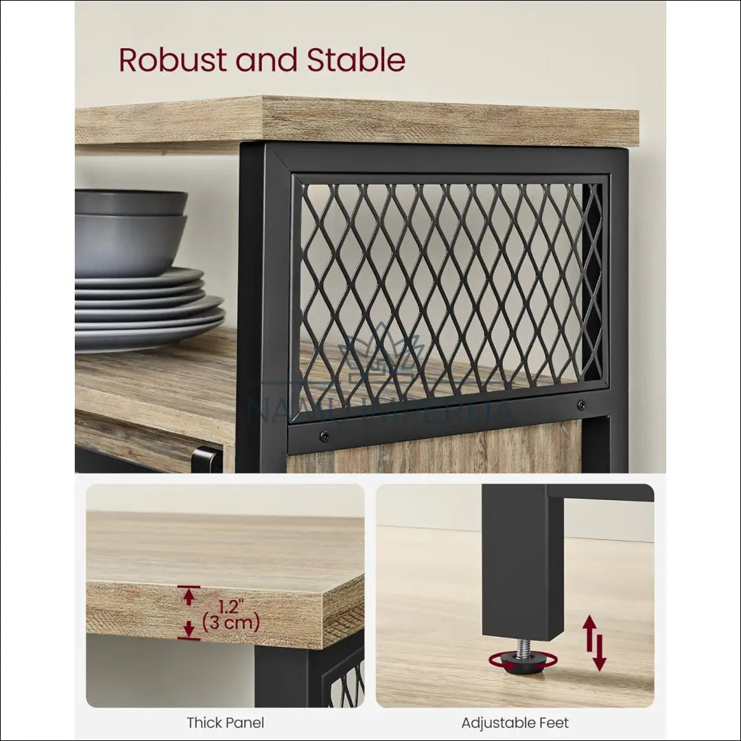 Spintelė SM1111 - €148 Save 40% 100-200, __label:Pristatymas 5-14 d.d., komodos, notouch30, song 100x33x80cm / Ruda