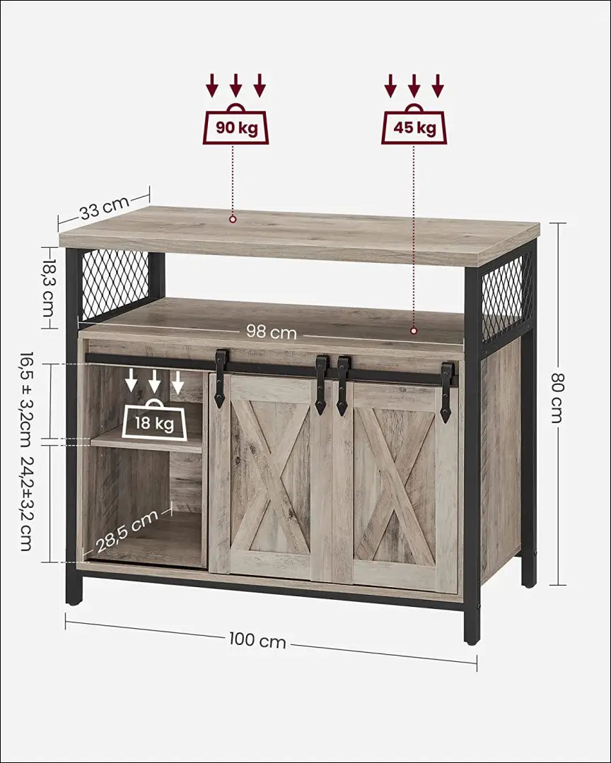 Spintelė SM1112 - €201 Save 40% __label:Pristatymas 5-14 d.d., notouch30, over-200, song, spalva-pilka 100x33x80cm