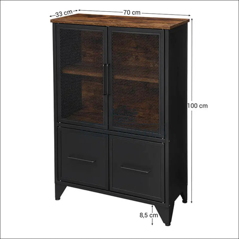 Spintelė SM1664 - €231 Save 30% __label:Pristatymas 5-14 d.d., notouch30, over-200, song, spalva-ruda 70x33x100cm