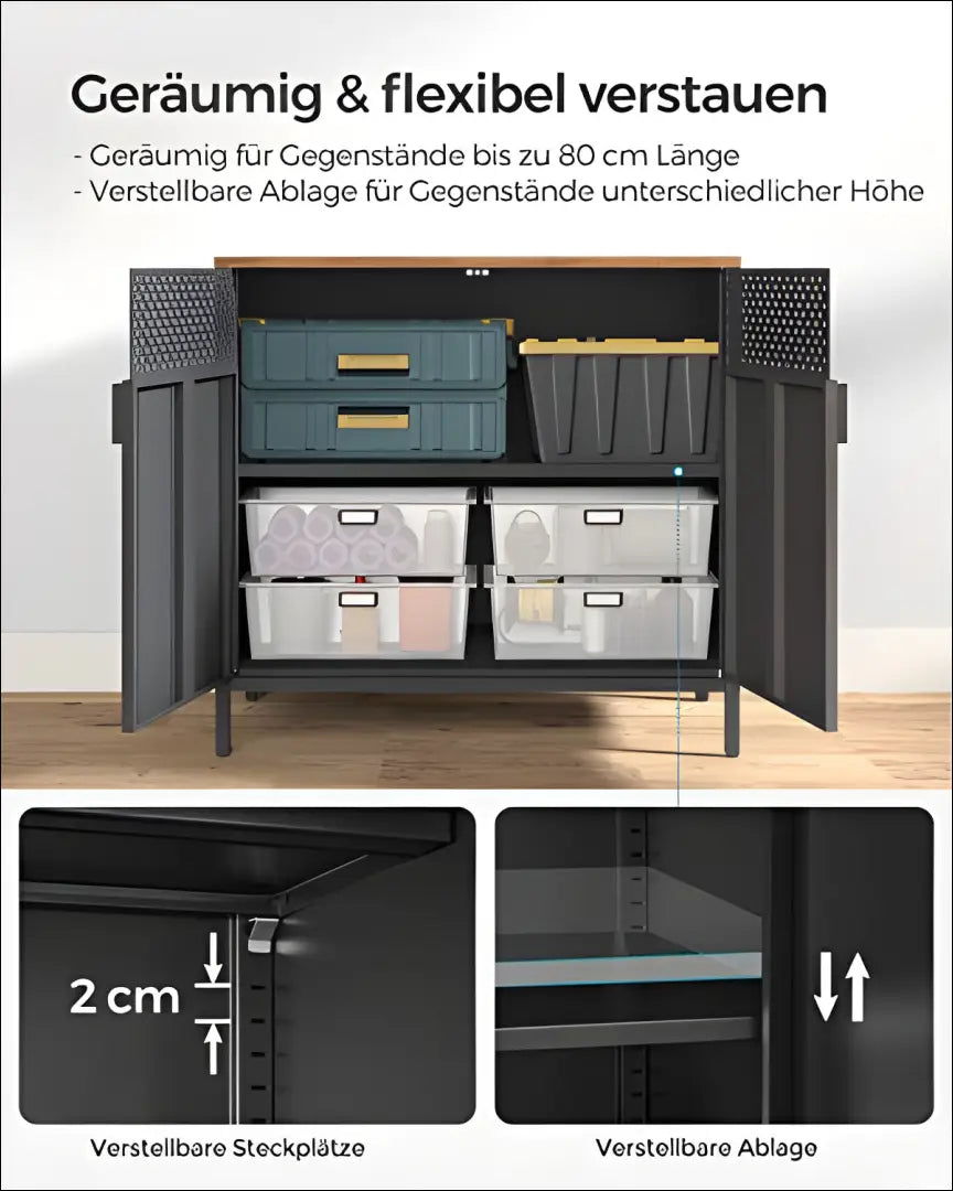 Spintelė SM1666 - €153 Save 40% 100-200, __label:Pristatymas 5-14 d.d., notouch30, song, spalva-juoda 80x40x76cm