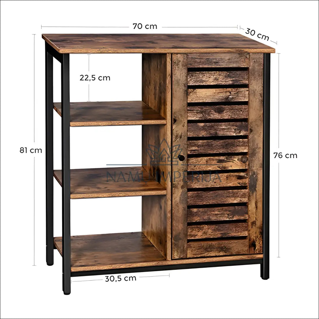 Spintelė SM1669 - €168 Save 30% 100-200, __label:Pristatymas 5-14 d.d., notouch30, song, spalva-ruda 70x30x81.5cm