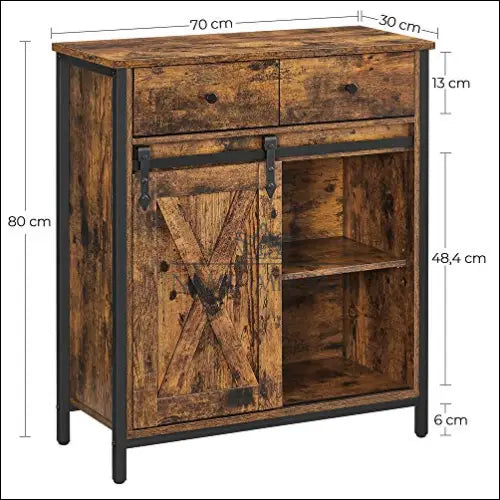 Spintelė SM1673 - €176 Save 30% 100-200, __label:Pristatymas 5-14 d.d., komodos, notouch30, song 70x30x80cm / Ruda