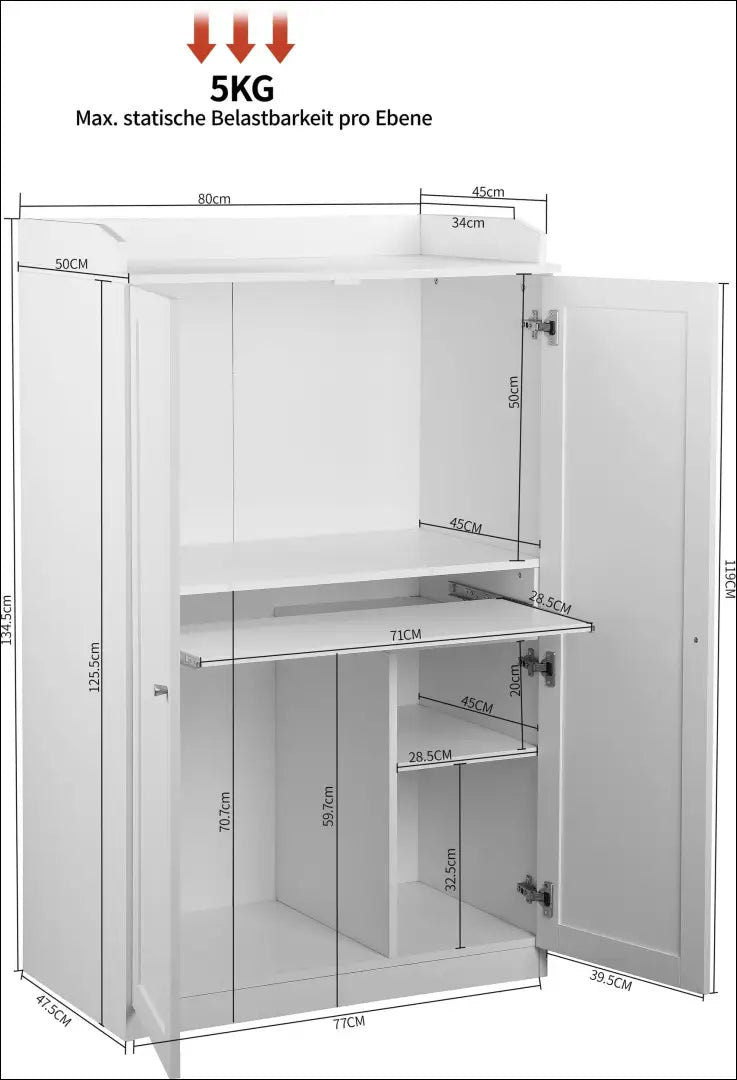 Spintelė su ištraukiamu darbo stalu KI1546 - €130 Save 50% 100-200, __label:Pristatymas 1-2 d.d., biuro-baldai,