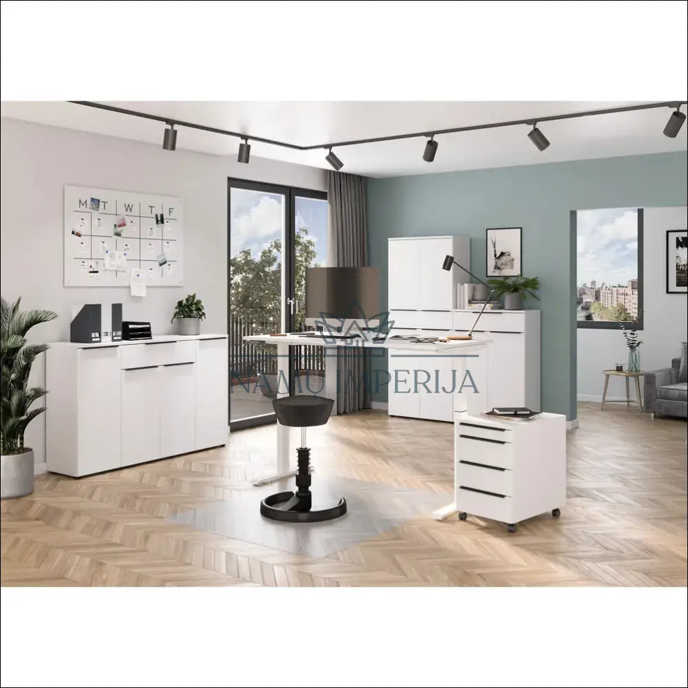 Spintelė su ratukais KI1247 - €123 Save 50% 100-200, __label:Pristatymas 1-2 d.d., biuro-baldai, color-balta, kita €100
