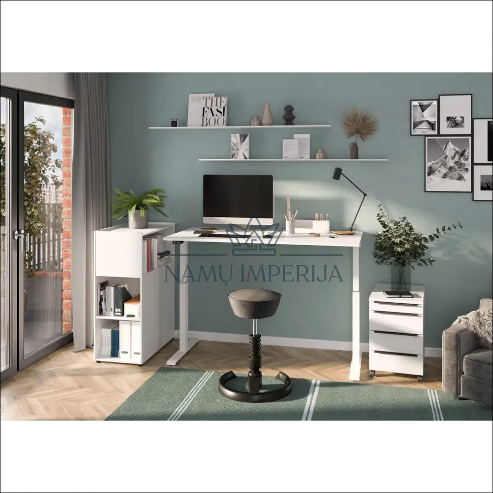 Spintelė su ratukais KI1247 - €123 Save 50% 100-200, __label:Pristatymas 1-2 d.d., biuro-baldai, color-balta, kita €100