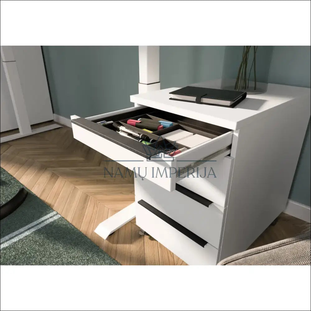 Spintelė su ratukais KI1247 - €123 Save 50% 100-200, __label:Pristatymas 1-2 d.d., biuro-baldai, color-balta, kita €100