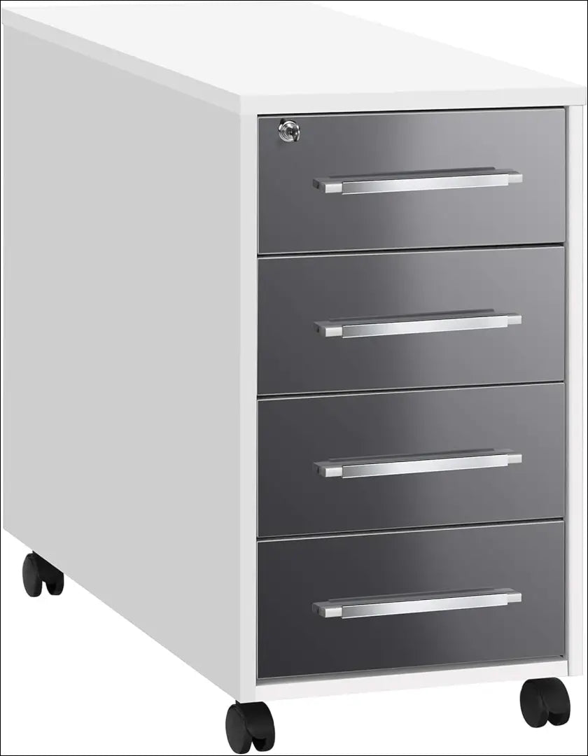 Spintelė su ratukais KI1466 - €102 Save 50% 100-200, __label:Pristatymas 1-2 d.d., biuro-baldai, color-balta,