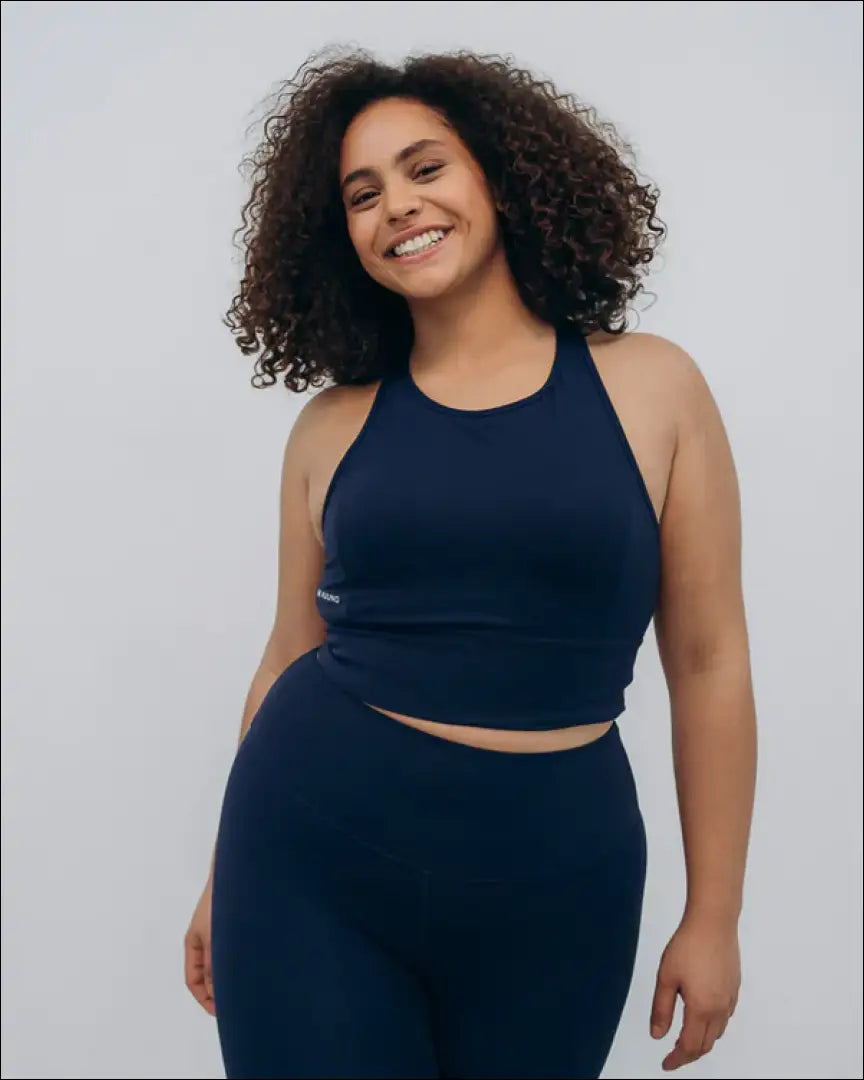 Sportinė liemenėlė “Kuuno” DI7684 - __label:Pristatymas 1-2 d.d., color-melyna, drabuziai, material-elastanas, nailonas