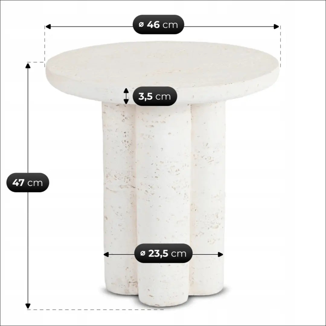 Stalas 46 cm kreminės/smėlinės spalvos modernus TE2480 - €75.37 Save 15% __label:Pristatymas 5-14 d.d., Newelite