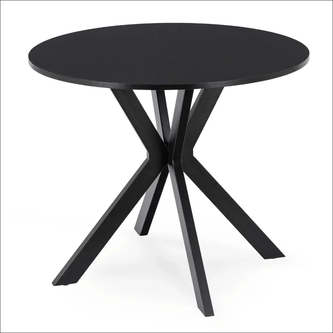 Stalas apvalus iš MDF juodos spalvos 80 cm TE621 - €104 Save 15% 100-200, __label:Pristatymas 5-14 d.d., elite, Stoły,