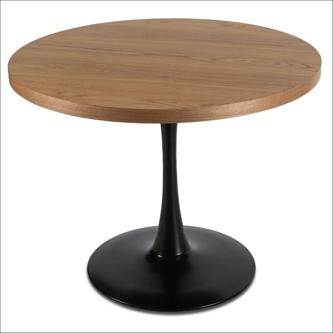 Stalas apvalus iš MDF juodos spalvos / ąžuolo 100 cm TE158 - €144 Save 15% 100-200, __label:Pristatymas 5-14 d.d.,