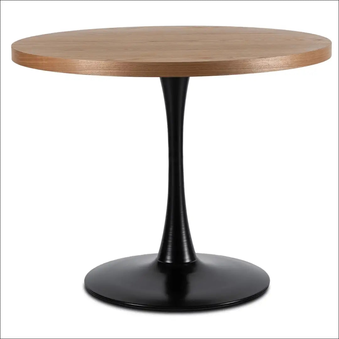 Stalas apvalus iš MDF juodos spalvos / ąžuolo 100 cm TE158 - €144 Save 15% 100-200, __label:Pristatymas 5-14 d.d.,