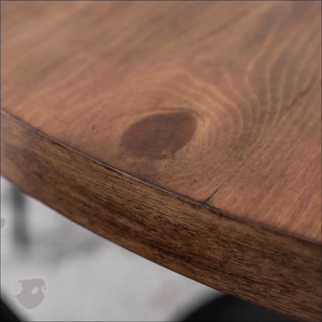 Stalas apvalus iš MDF juodos spalvos / ąžuolo 100 cm TE159 - €144 Save 15% 100-200, __label:Pristatymas 5-14 d.d.,