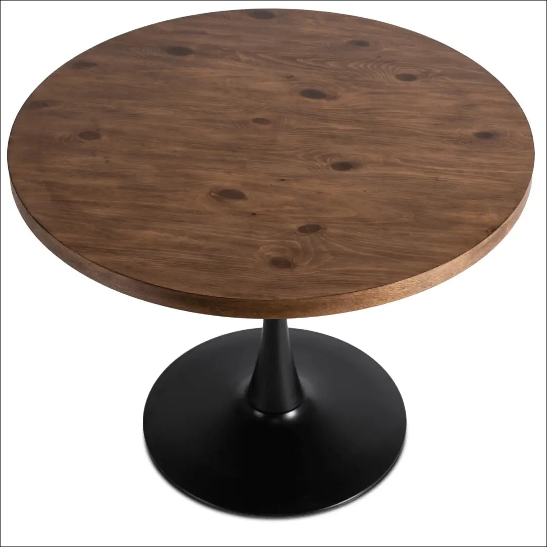 Stalas apvalus iš MDF juodos spalvos / ąžuolo 100 cm TE159 - €144 Save 15% 100-200, __label:Pristatymas 5-14 d.d.,