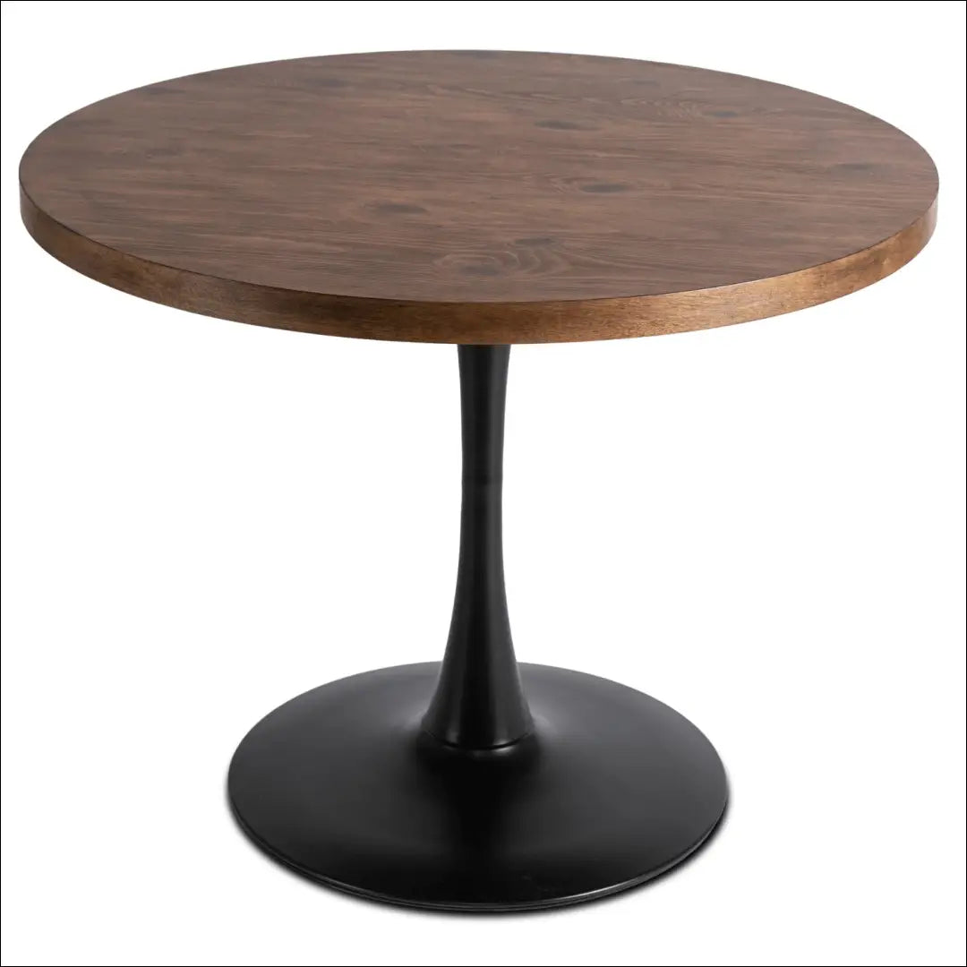 Stalas apvalus iš MDF juodos spalvos / ąžuolo 100 cm TE159 - €144 Save 15% 100-200, __label:Pristatymas 5-14 d.d.,