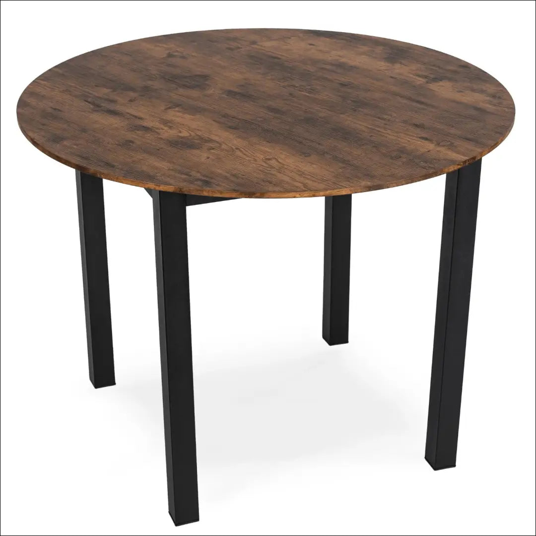 Stalas apvalus iš MDF juodos spalvos / ąžuolo 100 cm TE350 - €156 Save 15% 100-200, __label:Pristatymas 5-14 d.d.,