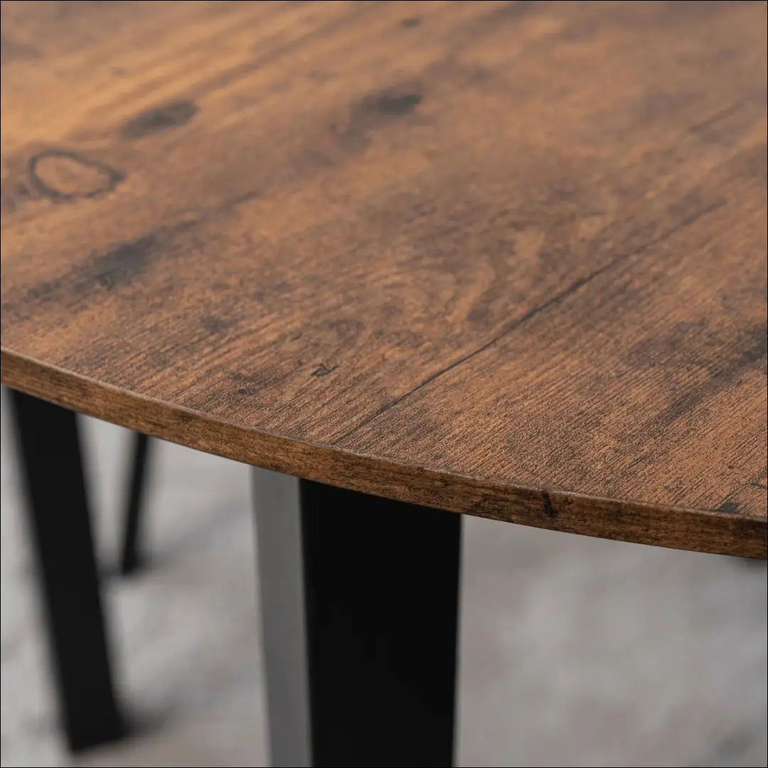 Stalas apvalus iš MDF juodos spalvos / ąžuolo 100 cm TE350 - €156 Save 15% 100-200, __label:Pristatymas 5-14 d.d.,