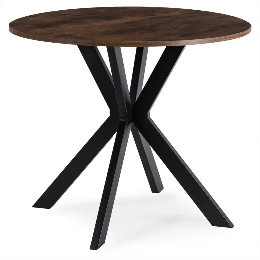 Stalas apvalus iš MDF juodos spalvos / ąžuolo 90 cm TE620 - €118 Save 15% 100-200, __label:Pristatymas 5-14 d.d.,