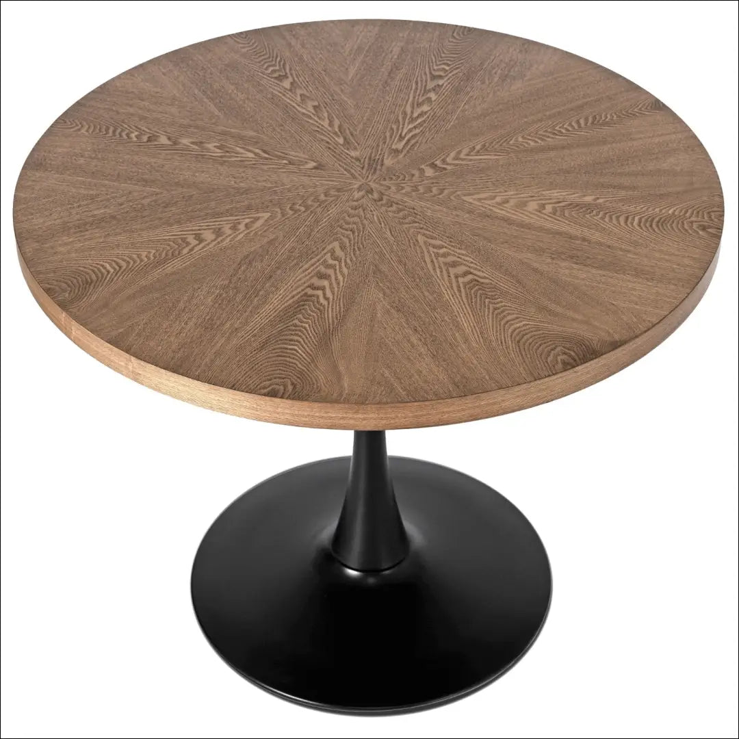 Stalas apvalus iš MDF juodos spalvos / riešuto 100 cm TE163 - €140 Save 15% 100-200, __label:Pristatymas 5-14 d.d.,