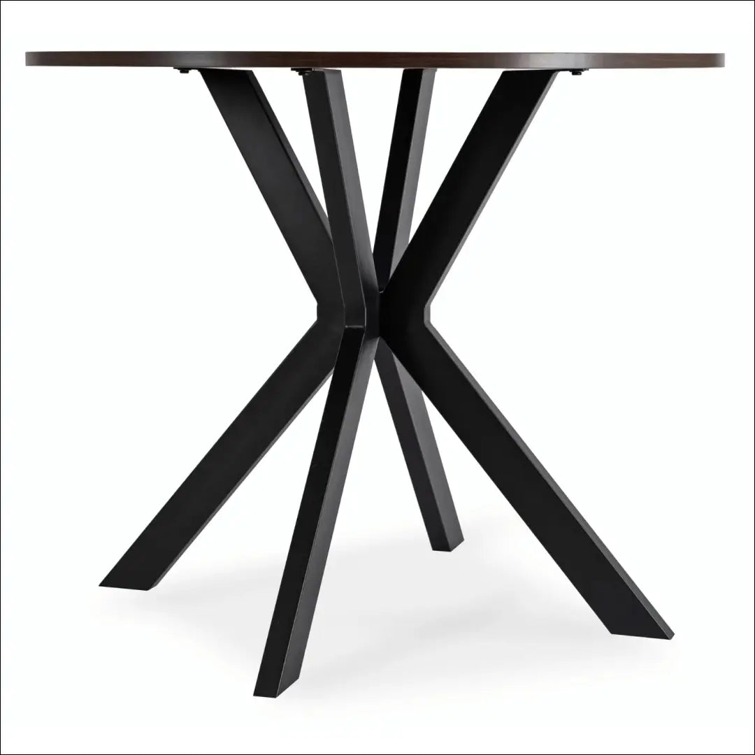 Stalas apvalus iš MDF juodos spalvos / riešuto 90 cm TE617 - €118 Save 15% 100-200, __label:Pristatymas 5-14 d.d.,