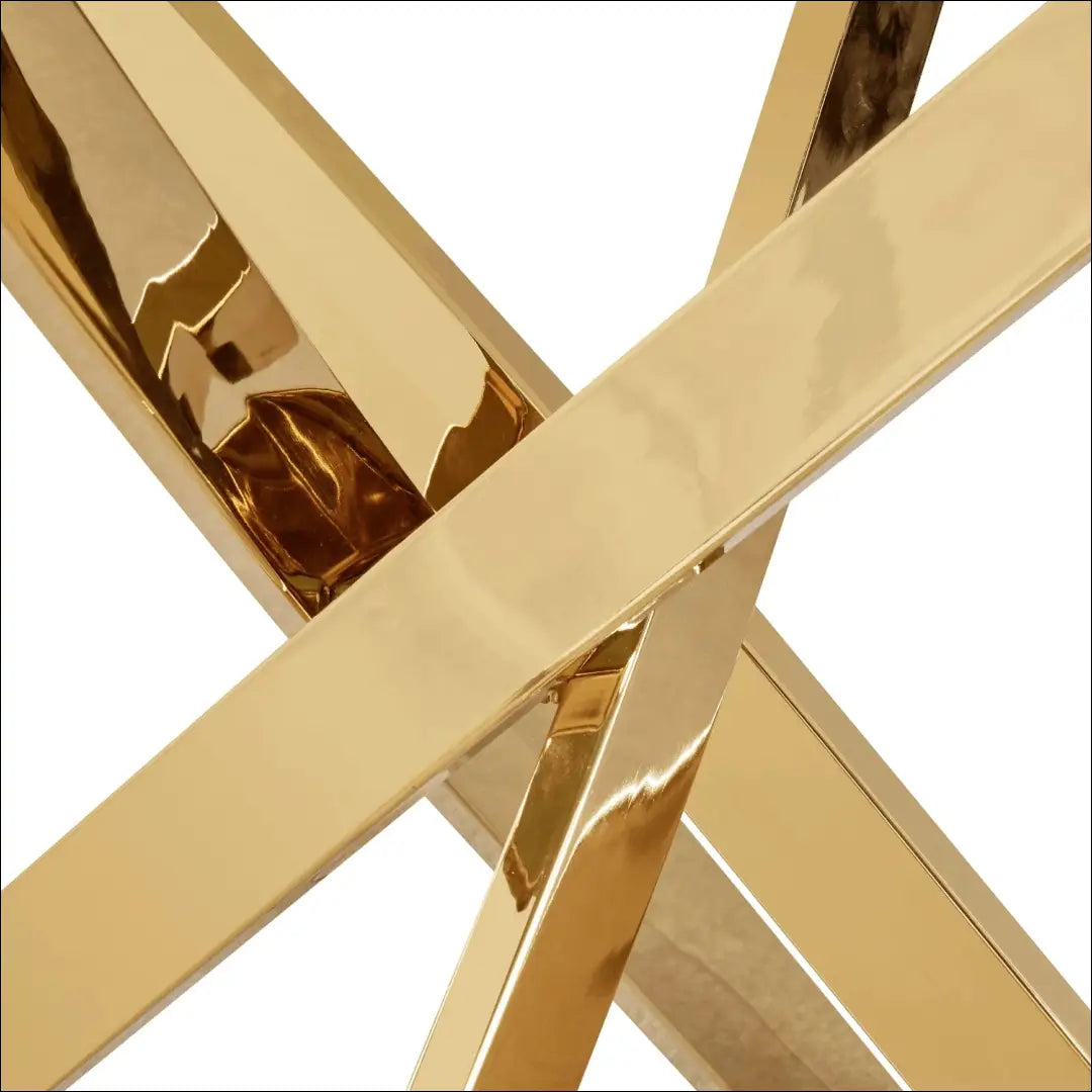 Stalas apvalus su stikliniu stalviršiu juodos spalvos / auksinės 100 cm TE530 - €171 Save 15% 100-200,