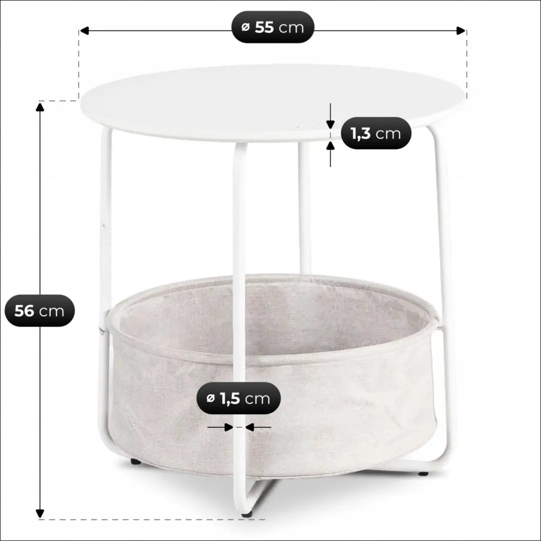 Stalas baltas/smėlinis TE2522 - €79 Save 15% __label:Pristatymas 5-14 d.d., Newelite Naujausi produktai | Namų imperija