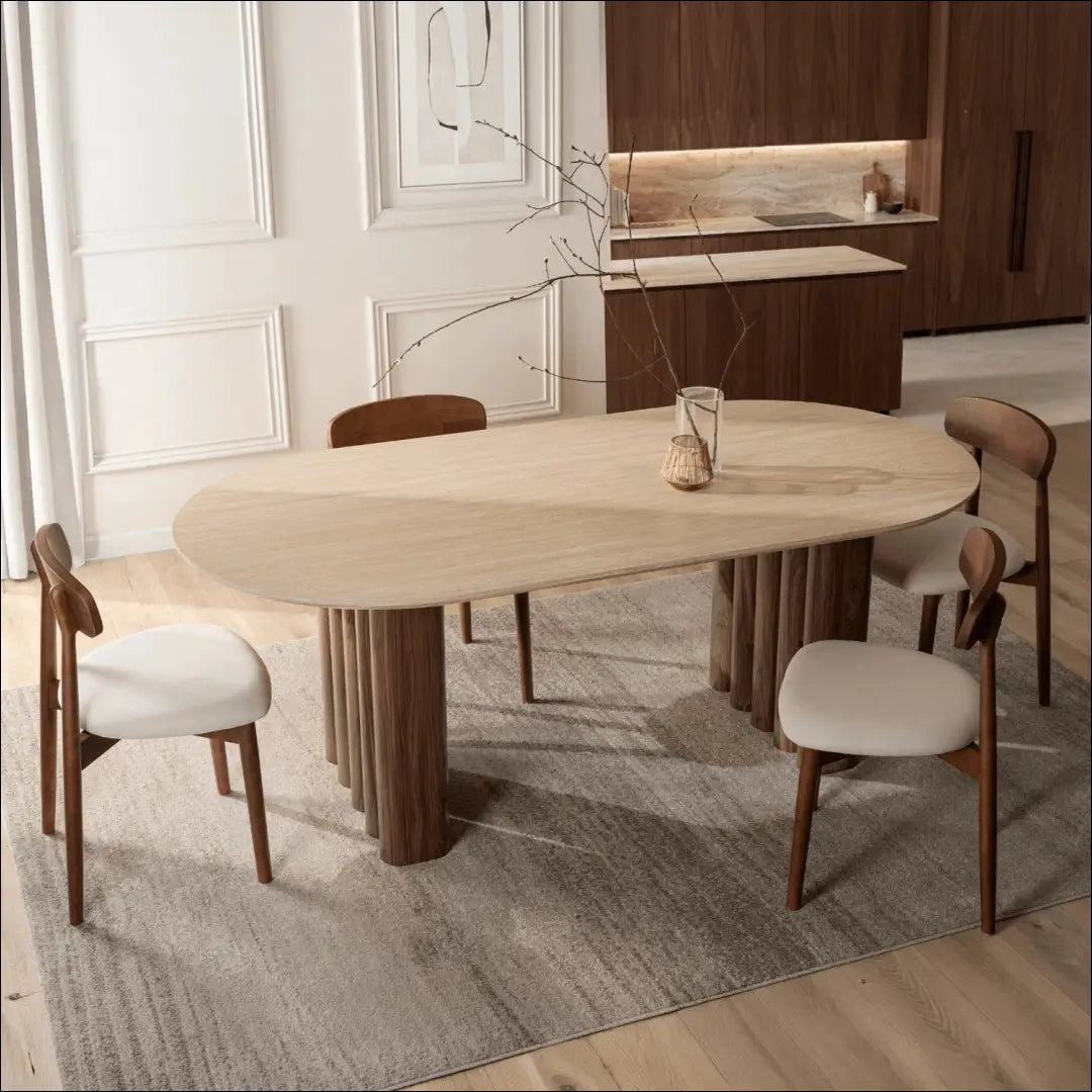 Stalas iš MDF riešuto spalvos 200 cm TE1128 - €387 Save 15% __label:Pristatymas 5-14 d.d., elite, over-200, Stoły,