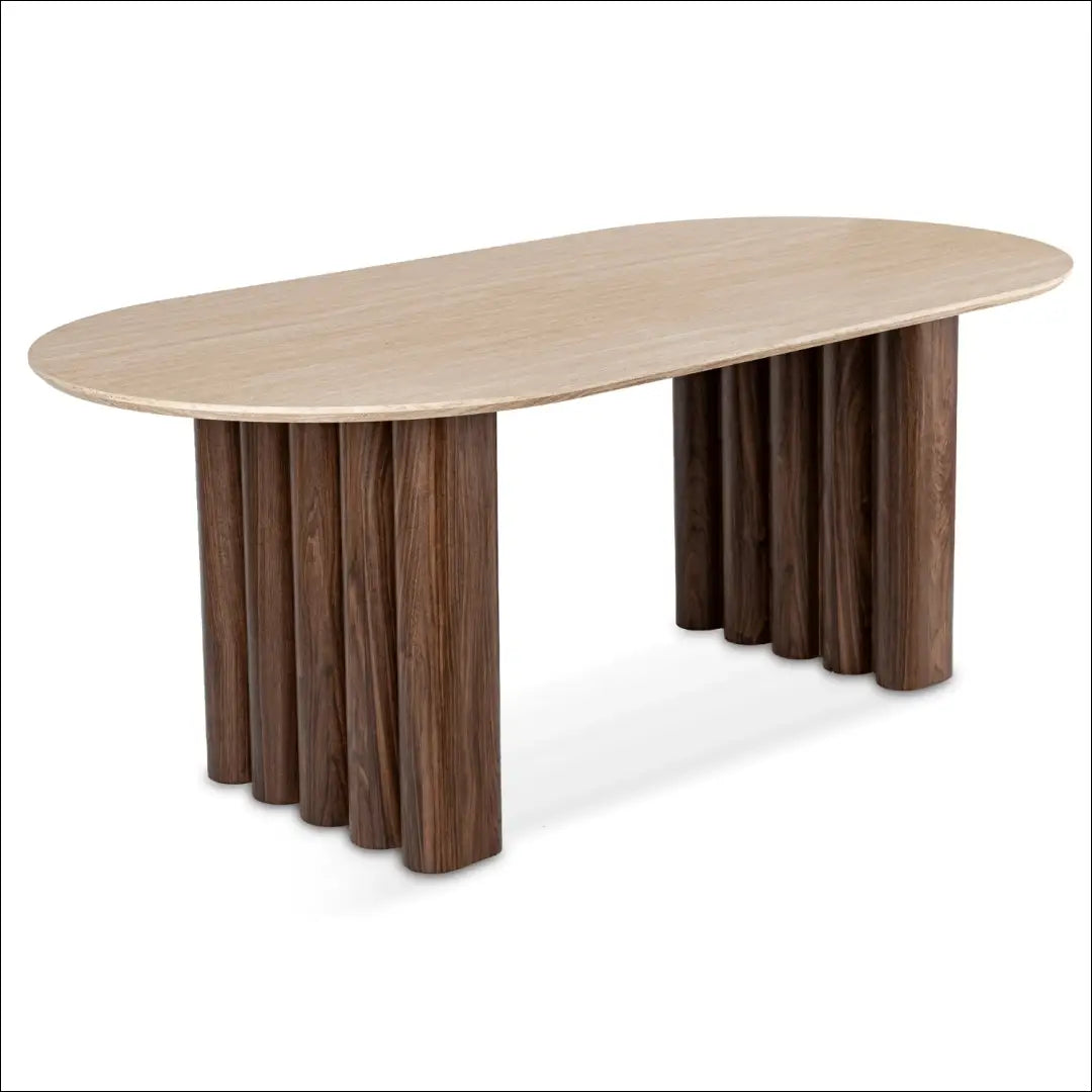 Stalas iš MDF riešuto spalvos 200 cm TE1128 - €387 Save 15% __label:Pristatymas 5-14 d.d., elite, over-200, Stoły,