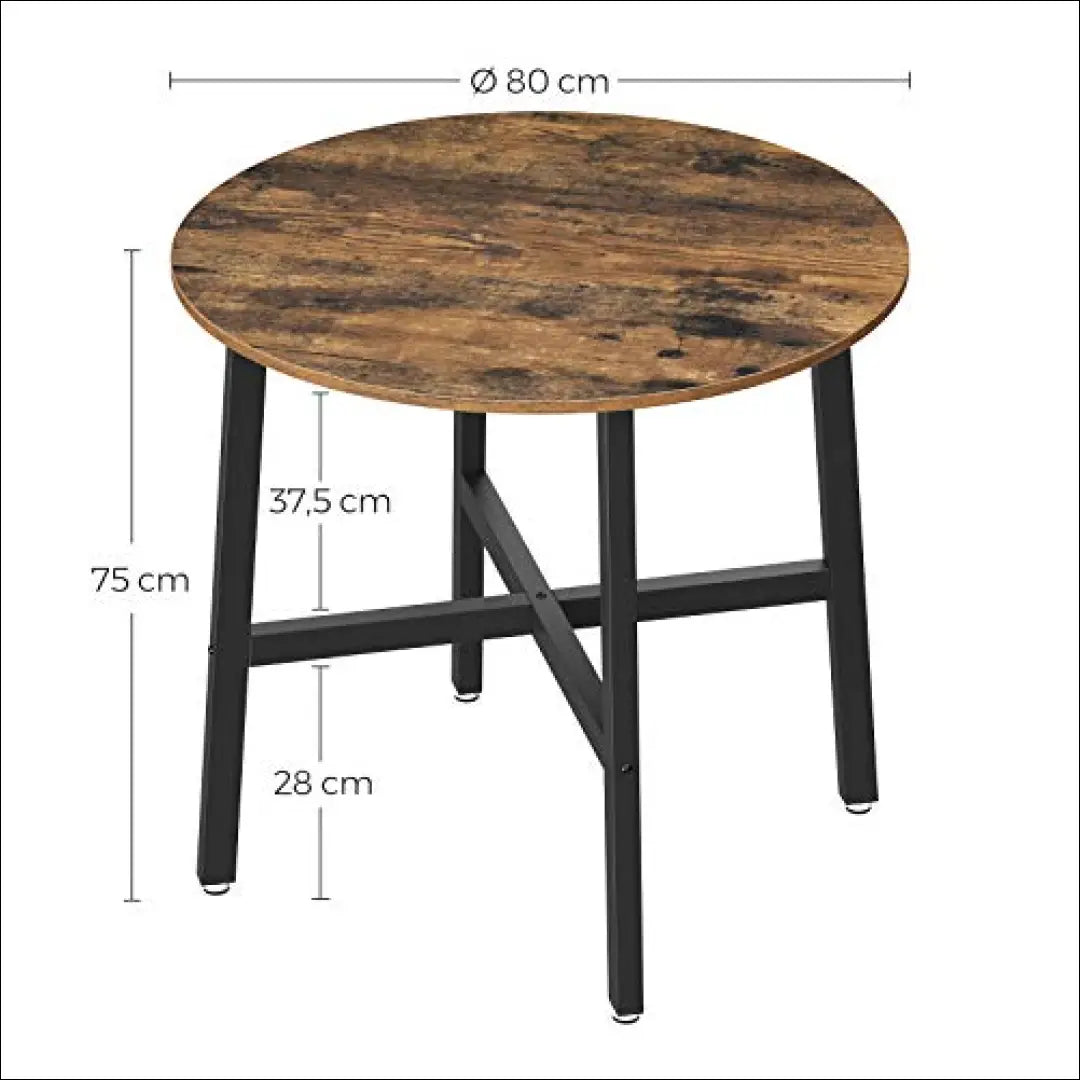Stalas SM437 - €126 Save 40% 100-200, __label:Pristatymas 5-14 d.d., notouch30, song, spalva-ruda 80x80x75cm / Ruda