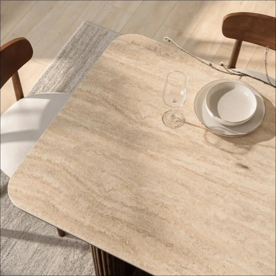 Stalas su keraminiu stalviršiu riešuto spalvos 180 cm TE1129 - €412 Save 15% __label:Pristatymas 5-14 d.d., elite,