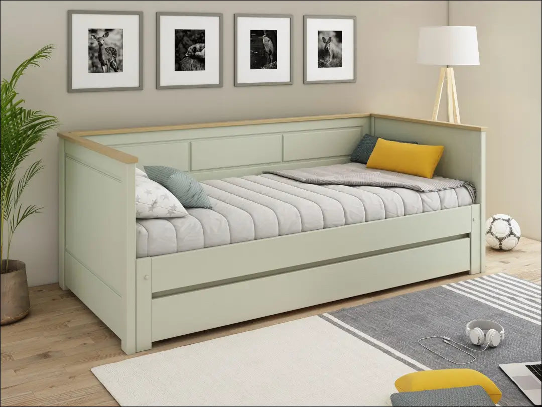 Stalčius po lovyte KI1593 - €40 Save 50% 25-50, __label:Pristatymas 1-2 d.d., color-zalia, kita, lovos-miegamojo €25